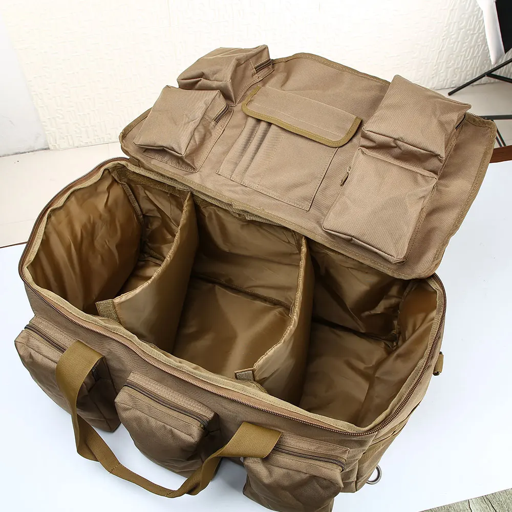 55L Luggage Duffel Bag Camping Backpack Tactical Large Bags Men's Hiking Travel Mountaineering Trip Utility Gym Weekend Duffle - Image 4