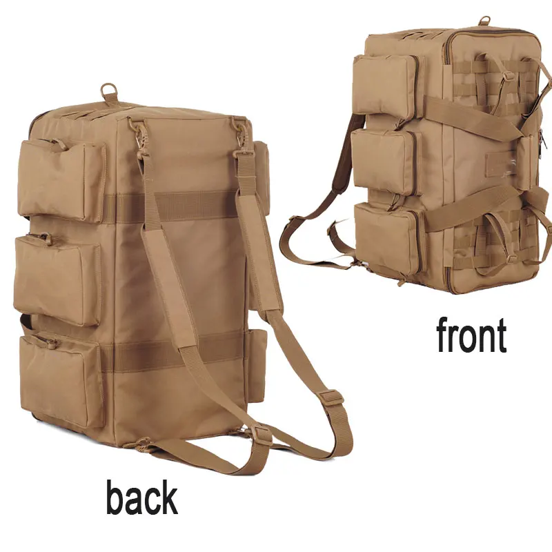 55L Luggage Duffel Bag Camping Backpack Tactical Large Bags Men's Hiking Travel Mountaineering Trip Utility Gym Weekend Duffle - Image 3