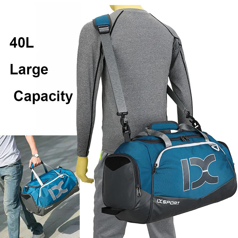 IX 40L Large Gym Bag Fitness Wet Dry Training Men Yoga For Shoes Travel Shoulder Handbags Multifunction Work Out Swimming Bag - Image 2