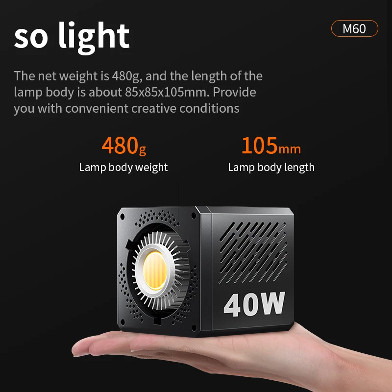 LED Video Light Built-in 3400mAh Battery and PD Fast Charging Portable Handheld Bi-Color 2500K-6500K Continuous Output Lighting - Image 2