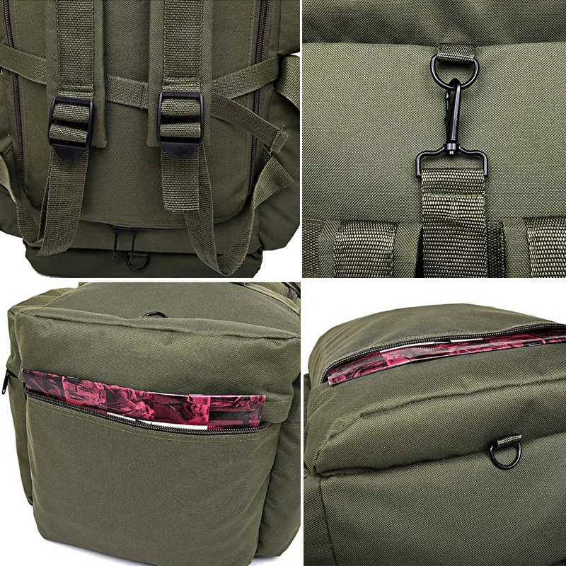 100L Tactical Luggage Duffel Camping Bag Travel Backpack for Men Outdoor Shoulder Large Hiking Tourist Storage Rucksack - Image 4