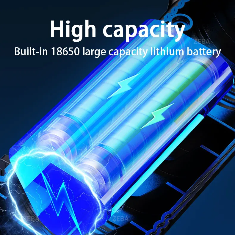 30000000LM High Power LED Flashlight Most Bright Tactical Torch Rechargeable Portable Light Long Shot 5000M Camping Hunting Lamp - Image 6