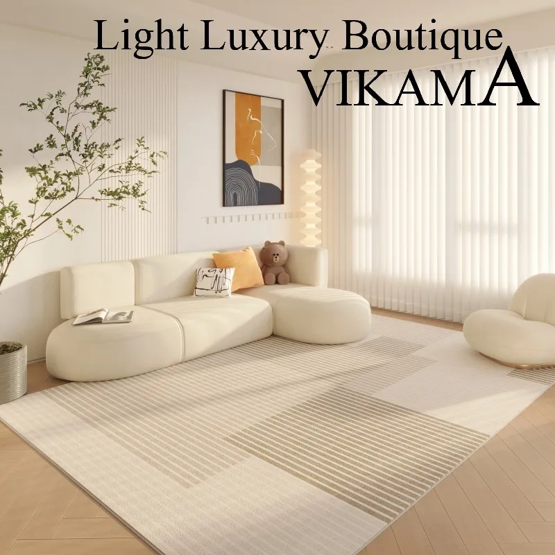 VIKAMA Ins Wind Loop Pile Carpet Waterproof Living Room Sofa Tea Table Bedroom Bedside Cloakroom Floor Cushion Home Decoration - Image 2