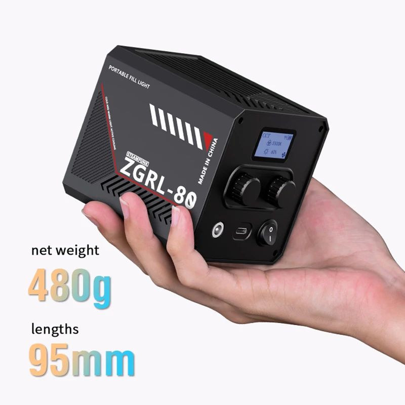 LED fill light outdoor portable handheld light 60W high power rechargeable model COB lamp beads camping light 10000mAh battery - Image 6
