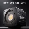 80W COB Photography Light Dual Color Temperature Handheld Fill Light mini Bowens Port for Youtube Titkok Video Shooting Outside