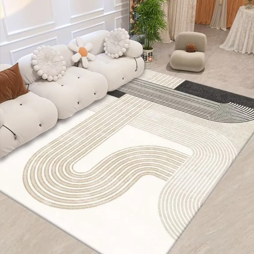 VIKAMA Scandinavian Style Geometric Rug Living Room Study Wearable Design Modern Home Studio Ins Style Space - Image 3