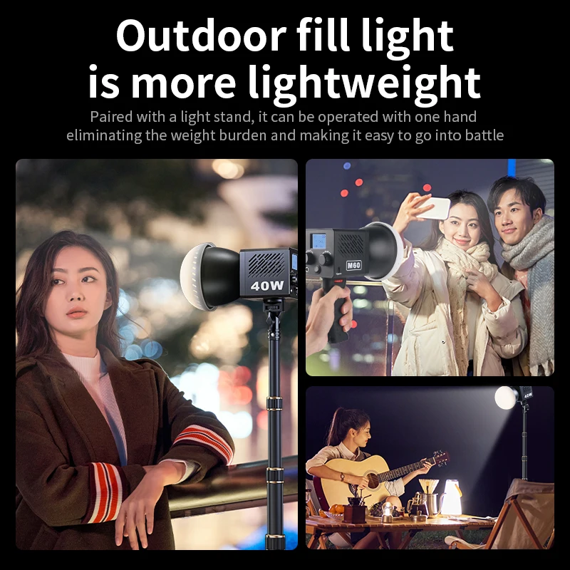 LED Video Light Built-in 3400mAh Battery and PD Fast Charging Portable Handheld Bi-Color 2500K-6500K Continuous Output Lighting - Image 6
