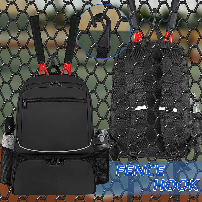 Professional Racquet Tennis Backpack with Shoes Pocket Badminton Bag Sports Racket Pack Holds 1-2 Tennis Rackets Gym Fitness Bag - Image 3