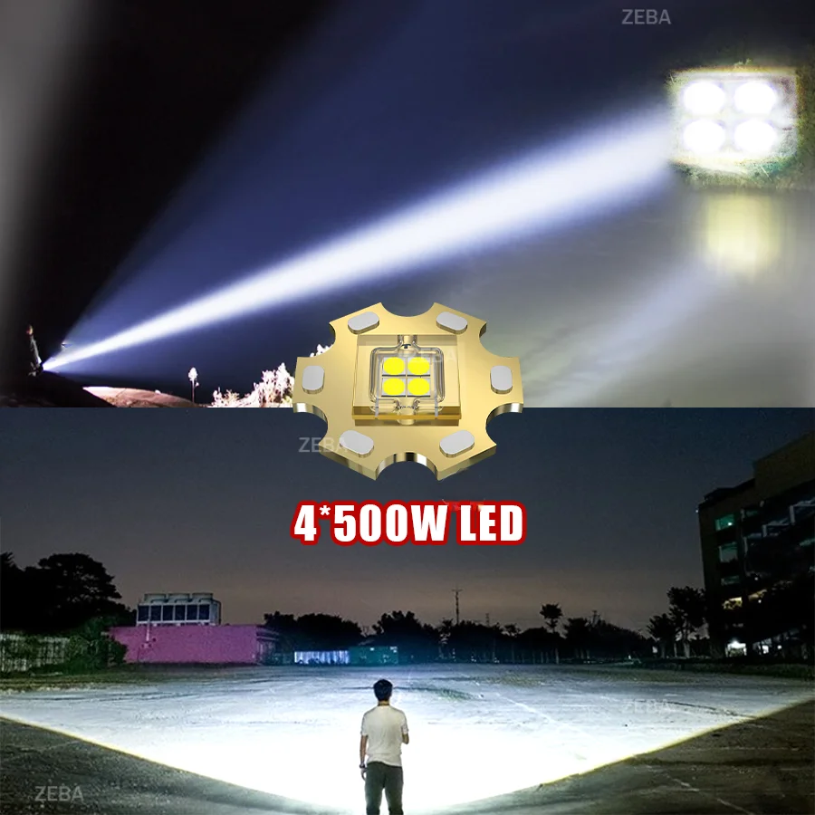 New Super Bright 2000W LED Headlamp High Power Long Range 6000M Head Flashlight 18650 Rechargeable Headlight Fishing Head Torch - Image 2