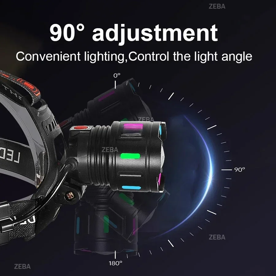 Ultra Powerful LED Headlamp 47000000LM Super Bright Long Shot 4000M Head Flashlight 18650 Rechargeable Head Lantern For Fishing - Image 4