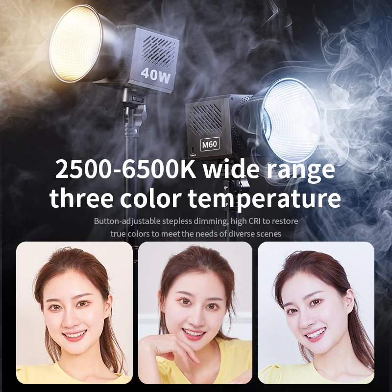 LED Video Light Built-in 3400mAh Battery and PD Fast Charging Portable Handheld Bi-Color 2500K-6500K Continuous Output Lighting - Image 4