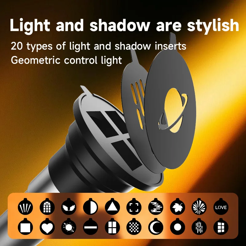LED Rechargeable Photography Projection Light Sunlight Simulator 20 Shaping Gels with Colour Filters Built-in 6600mAh Battery - Image 3