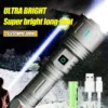 Ultra Bright LEP Tactical Flashlight - 30W 2000 Lumens 1500m Long Range Zoomable 5 Modes IPX6 Waterproof