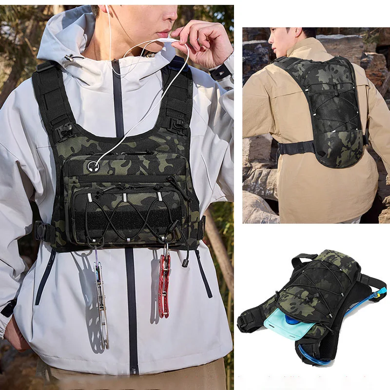 Running Cycling Chest Pack Hydration Vest For with Water Bag Bicycle Race Marathon Sports Tactical Pouch Rid Camping Backpack - Image 2