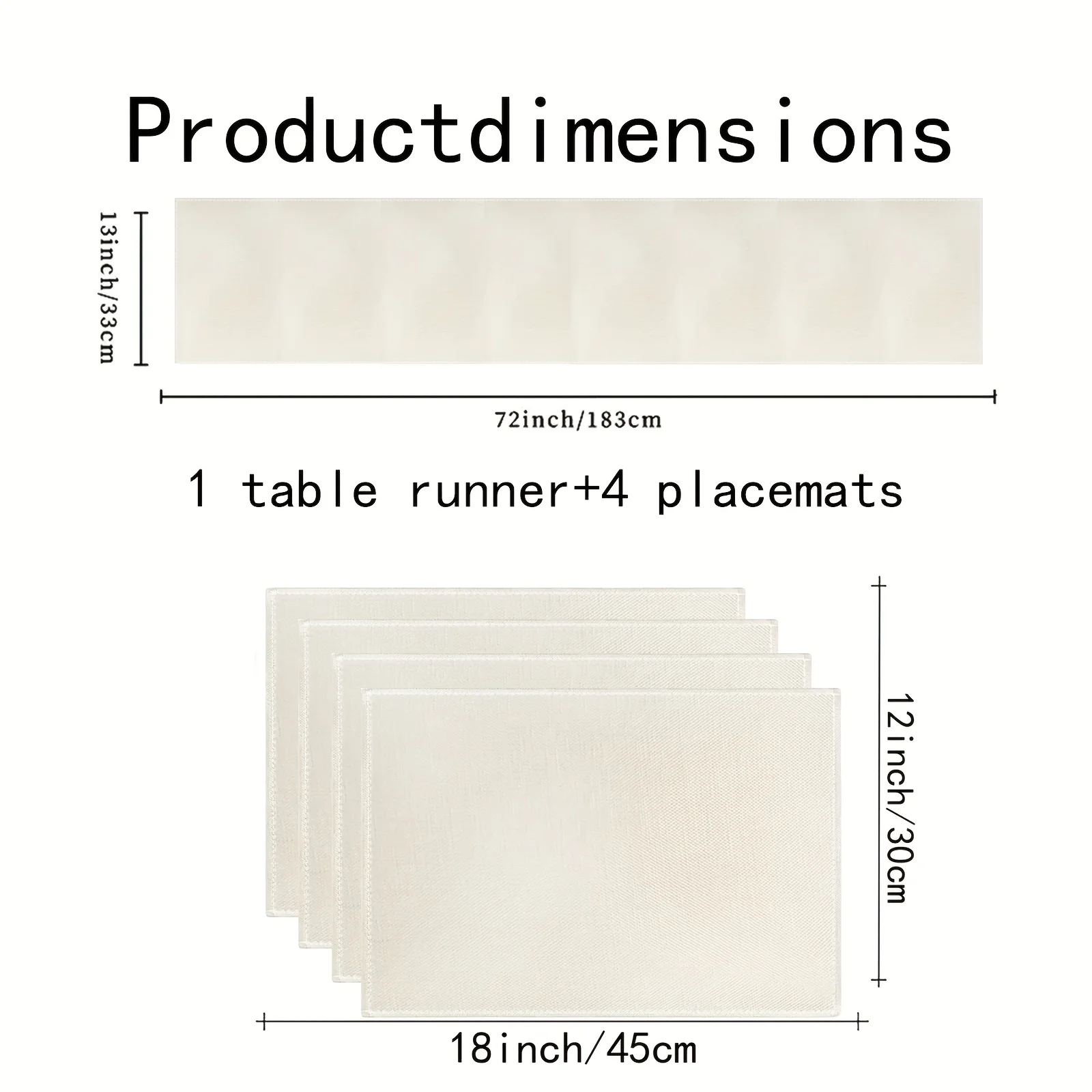 VIKAMA 5/7PC Luxury Table Mat and Table Flag Set for Restaurant and Cafe Decoration Linen Fabric Home Decoration - Image 5