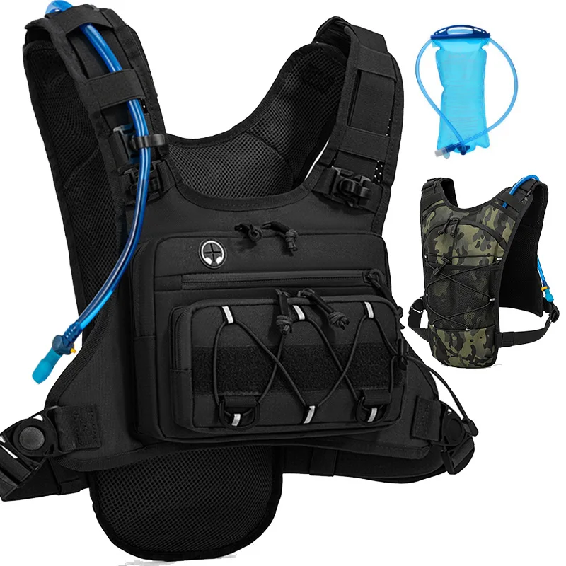 Running Cycling Chest Pack Hydration Vest For with Water Bag Bicycle Race Marathon Sports Tactical Pouch Rid Camping Backpack